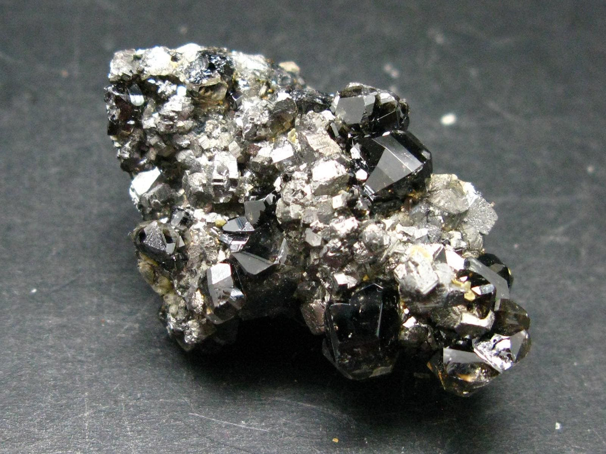 Cassiterite & Quartz Cluster From Bolivia - 1.9" - 55.37 Grams