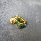 Rare Black Opal Gold Plated Silver Pendant from Australia 0.6" - 0.97 Grams