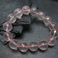 Rose Quartz Genuine Bracelet ~ 7 Inches ~ 14mm Facetted Beads