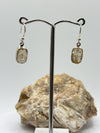 Natural Herderite Crystal Drop Earrings in Sterling Silver – Raw Herderite Jewelry - 2.84g