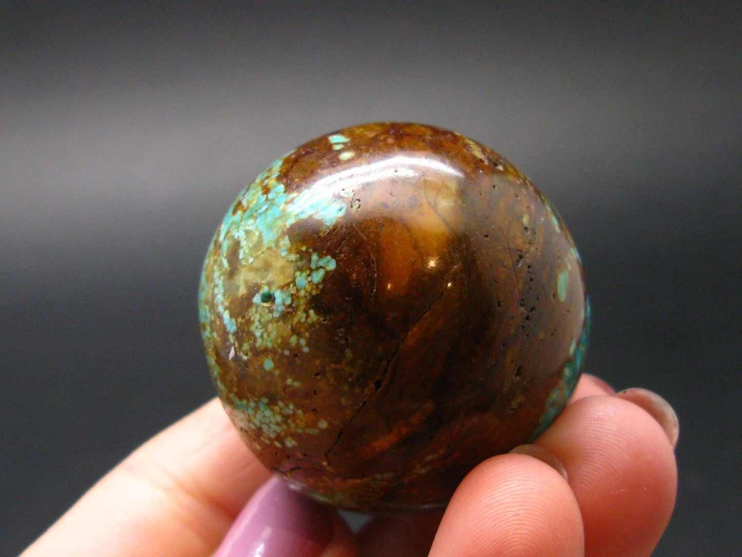 Genuine Turquoise Ball Sphere From USA - 1.3" - 51.75 Grams
