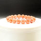 Natural Rhodochrosite Bead Bracelet | Pink Crystal Stretch Bracelet