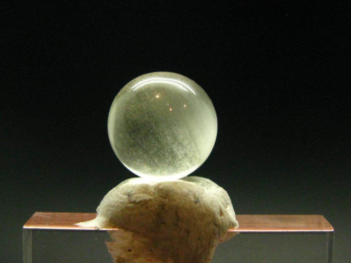 Rare Libyan Tektite Glass Sphere Ball From Libya - 1.04 Grams - 1.0 Centimeters