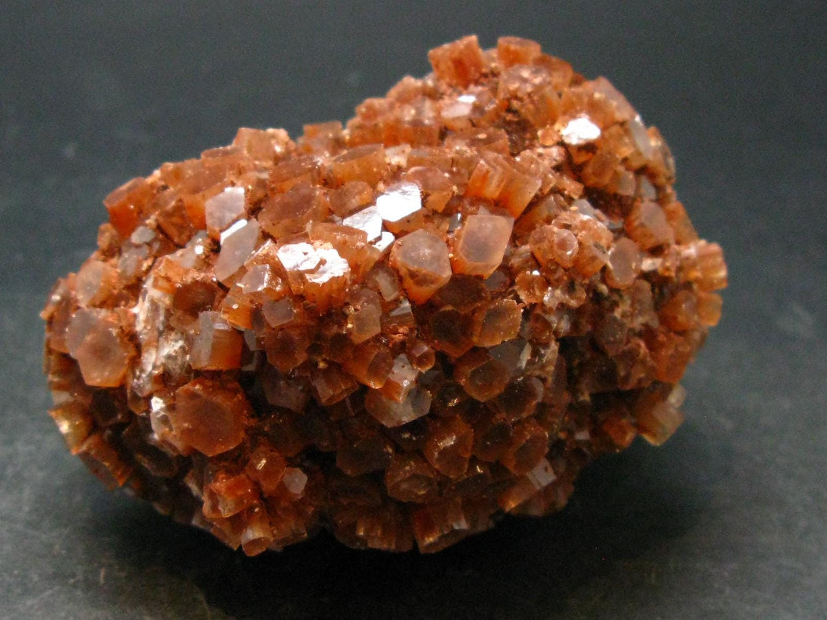 Orange Aragonite Cluster From Morocco - 3.4" - 403.87 Grams