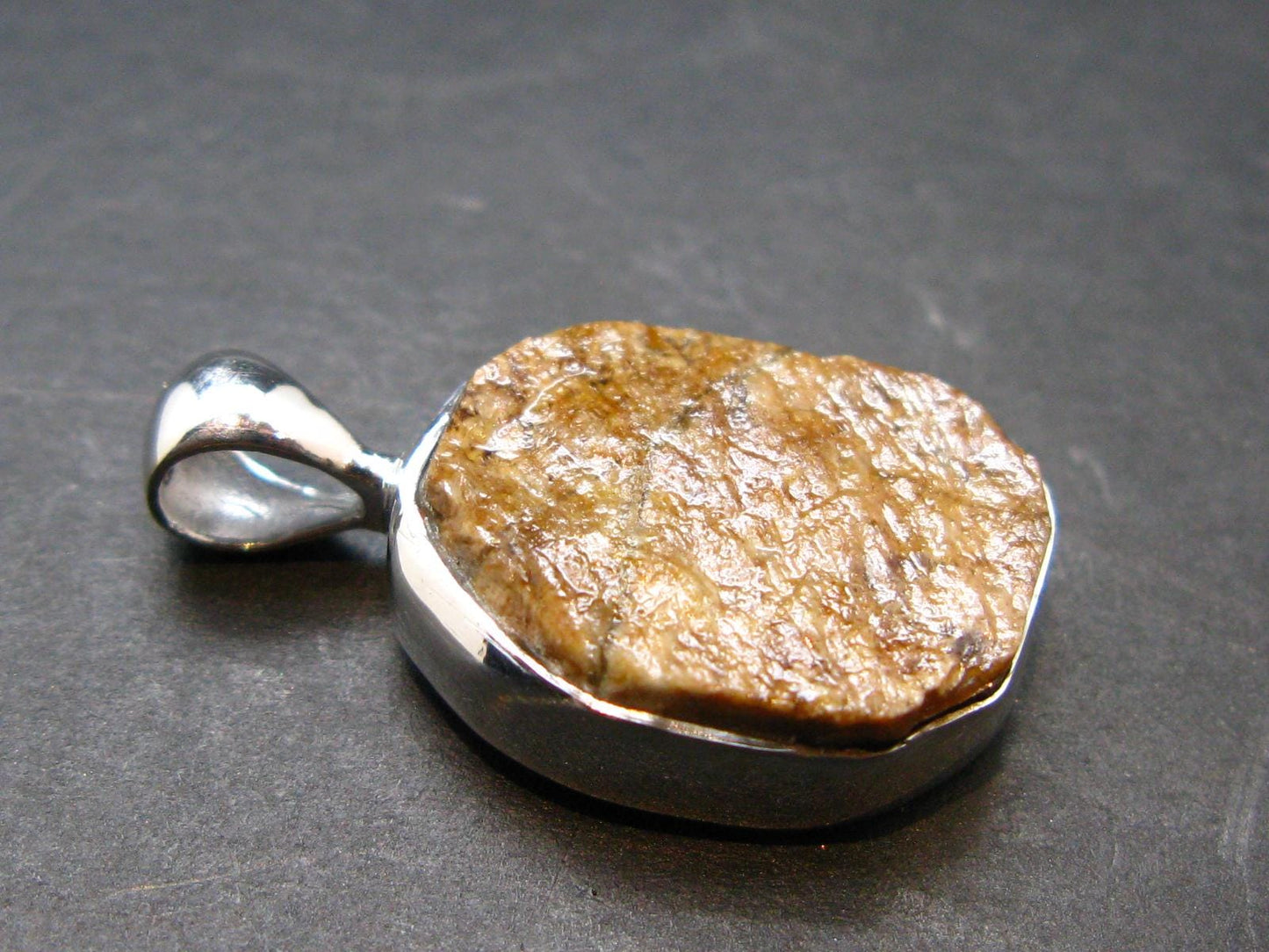 Rare Herderite Crystal Silver Pendant from Brazil - 1.0" - 3.05 Grams