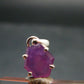 Ruby Crystal Silver Pendant from Africa - 0.6" - 1.25 Grams