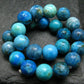 Blue Opal Genuine Bracelet ~ 7 Inches ~ 8mm Round Beads
