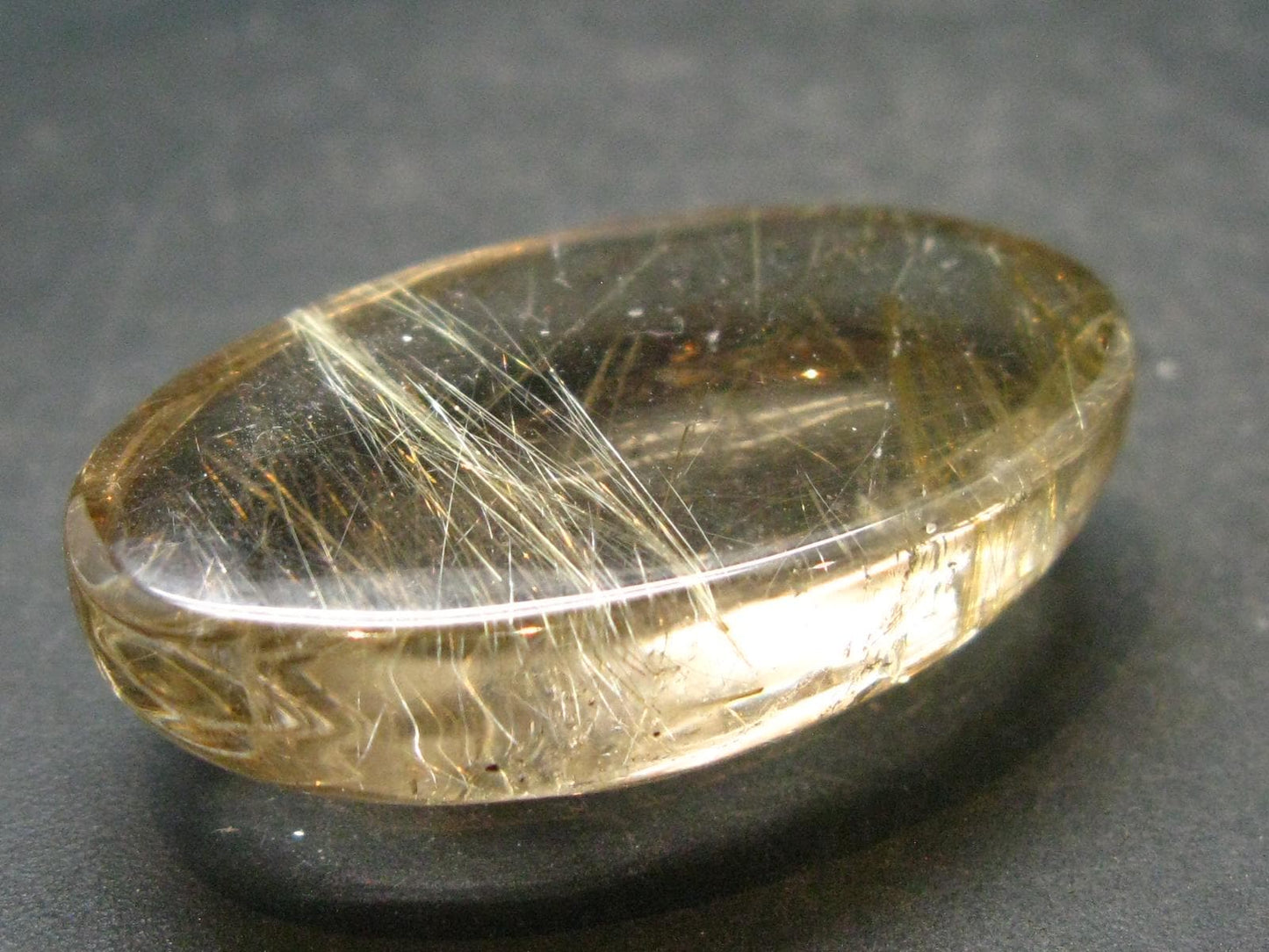 Rutilated Quartz Cabochon From Brazil - 1.6" - 21.90 Grams