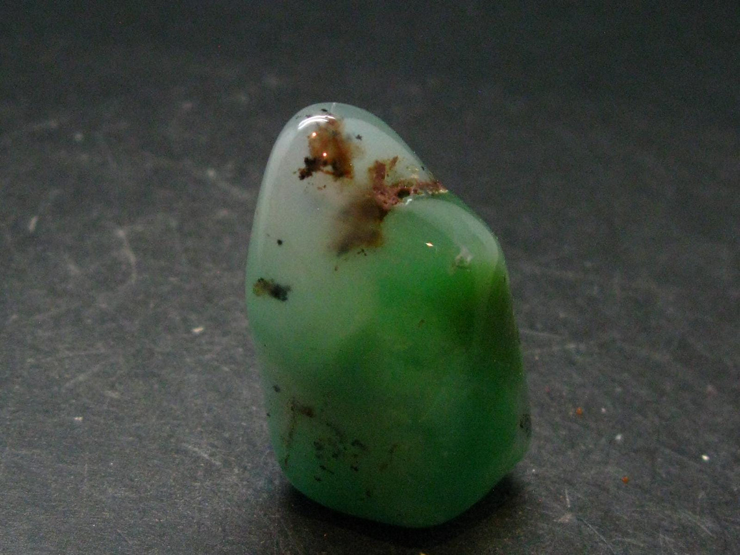 Rich Green Chrysoprase Polished Tumbled Stone From Australia - 1.5"