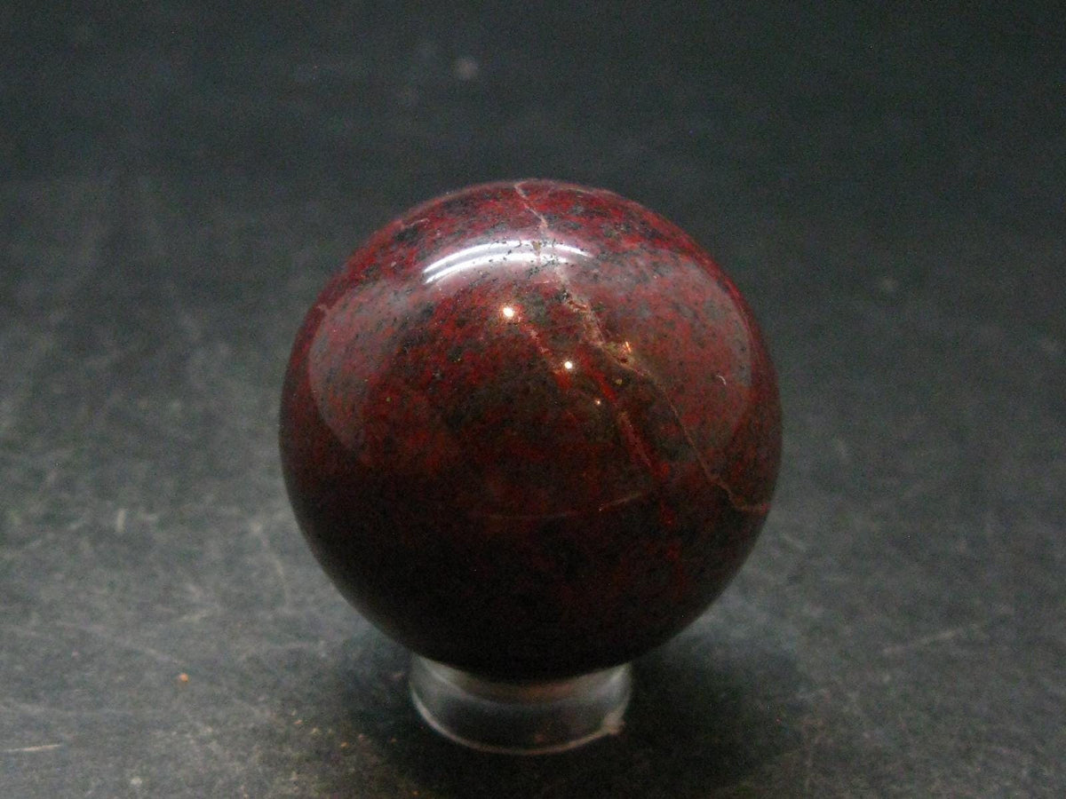 Large Cinnabar Ball Sphere from Spain - 57.22 Grams - 1.3"