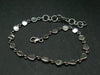 Very Rare Diamond Crystal Bracelet In Sterling Silver - 7"