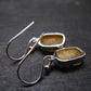Rare Agni Gold Danburite Silver Earrings From Tanzania - 2.90 Grams - 1.1"