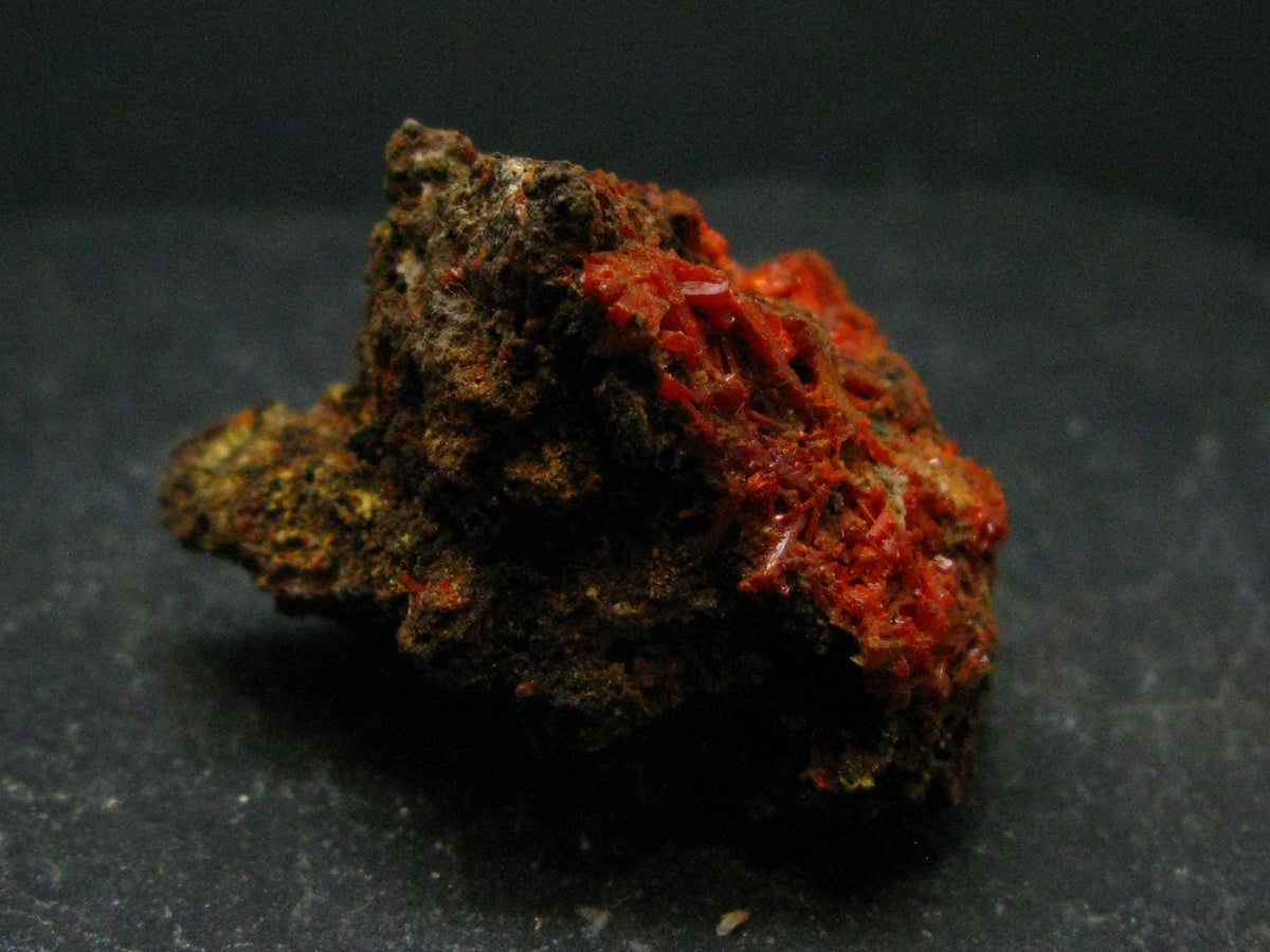 Rare Orange Crocoite Cluster From Australia - 1.4"- 12.09 Grams