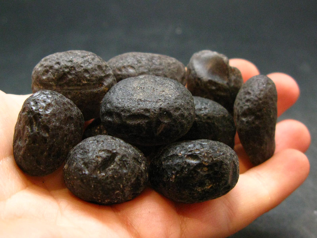 Lot Of 10 Colombianite Pseudotektite Pieces from Colombia - 93.42 Grams
