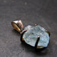 Aquamarine Crystal Silver Pendant From Brazil - 0.8" - 1.96 Grams