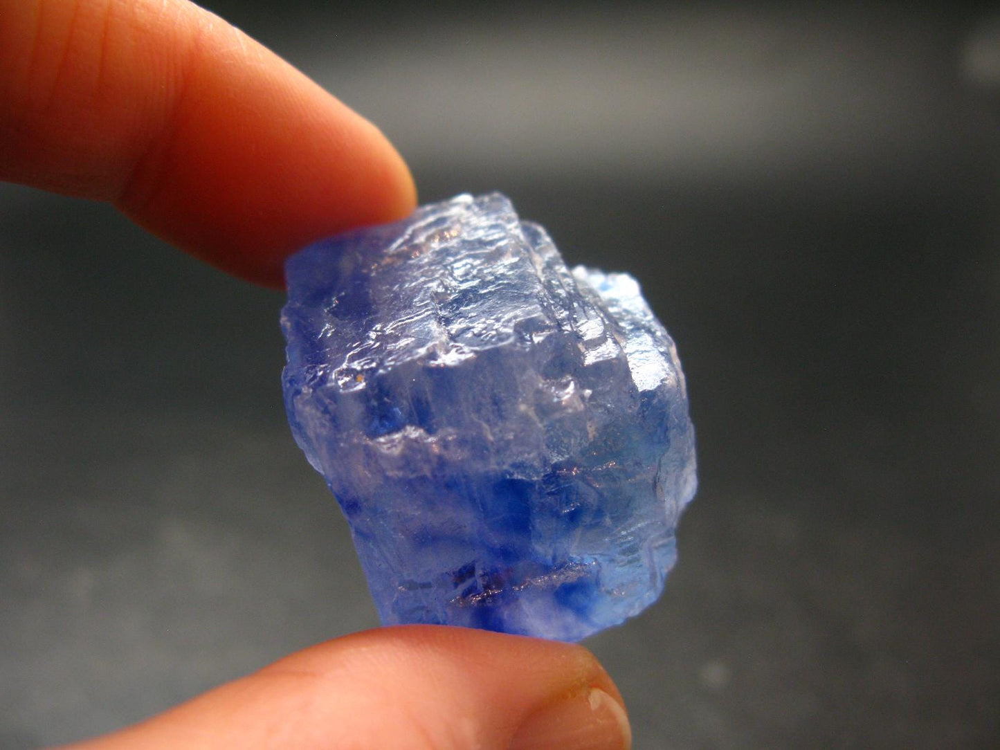 Blue Halite Crystal From USA - 1.3" - 18.88 Grams