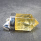 Yellow Citrine Sterling Silver Pendant from Brazil - 1.2" - 5.87 Grams