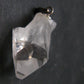 Clear Apophylite Apophyllite Crystal Silver Pendant From India - 1.1" - 2.86 Grams