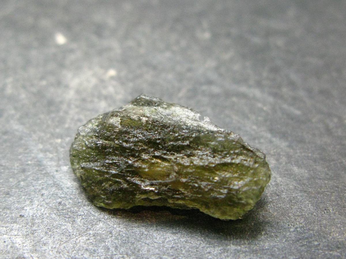 Moldavite Tektite Raw Piece from Czech Republic - 0.8" - 7.55 Carats - 1.51 Grams