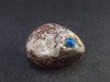 Cavansite on Stilbite Tumbled Stone From India - 1.2" - 21.0 Grams