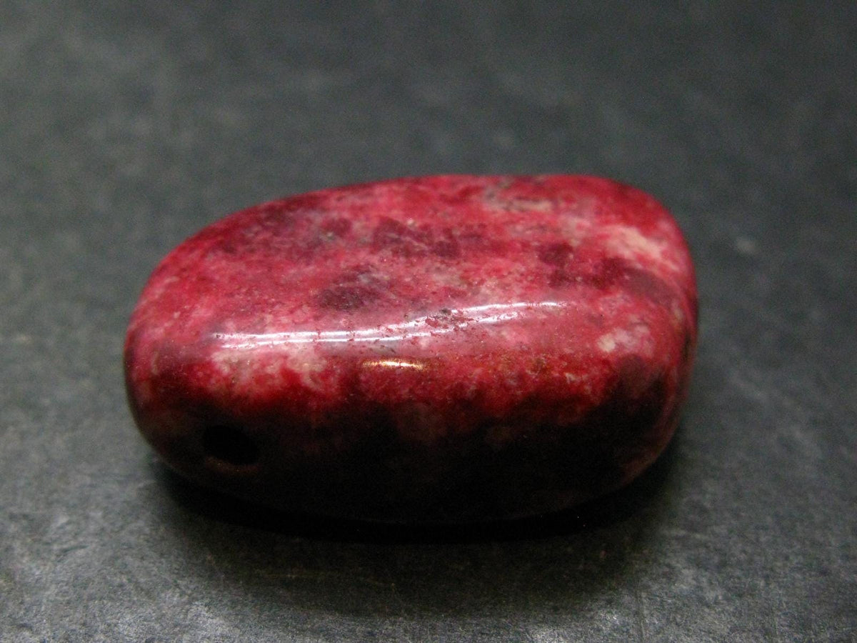 Rare Thulite Metal Free Pendant From Greenland - 1.3" - 16.60 Grams
