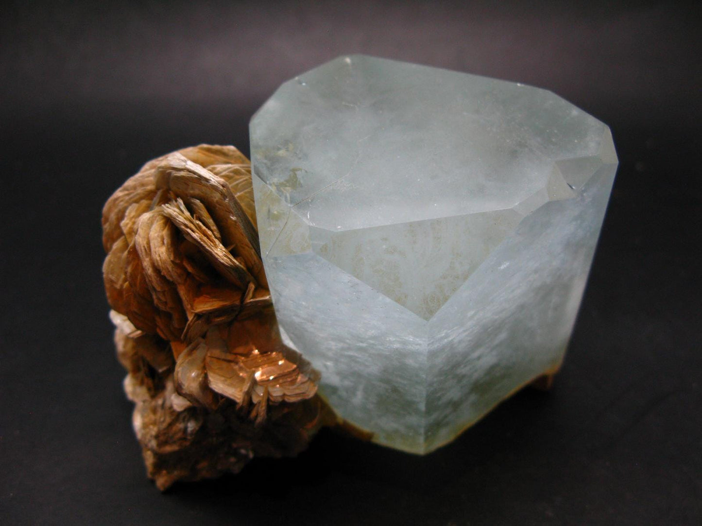 Aquamarine & Muscovite Crystal Blue Beryl From Pakistan - 740 Grams - 4.5"