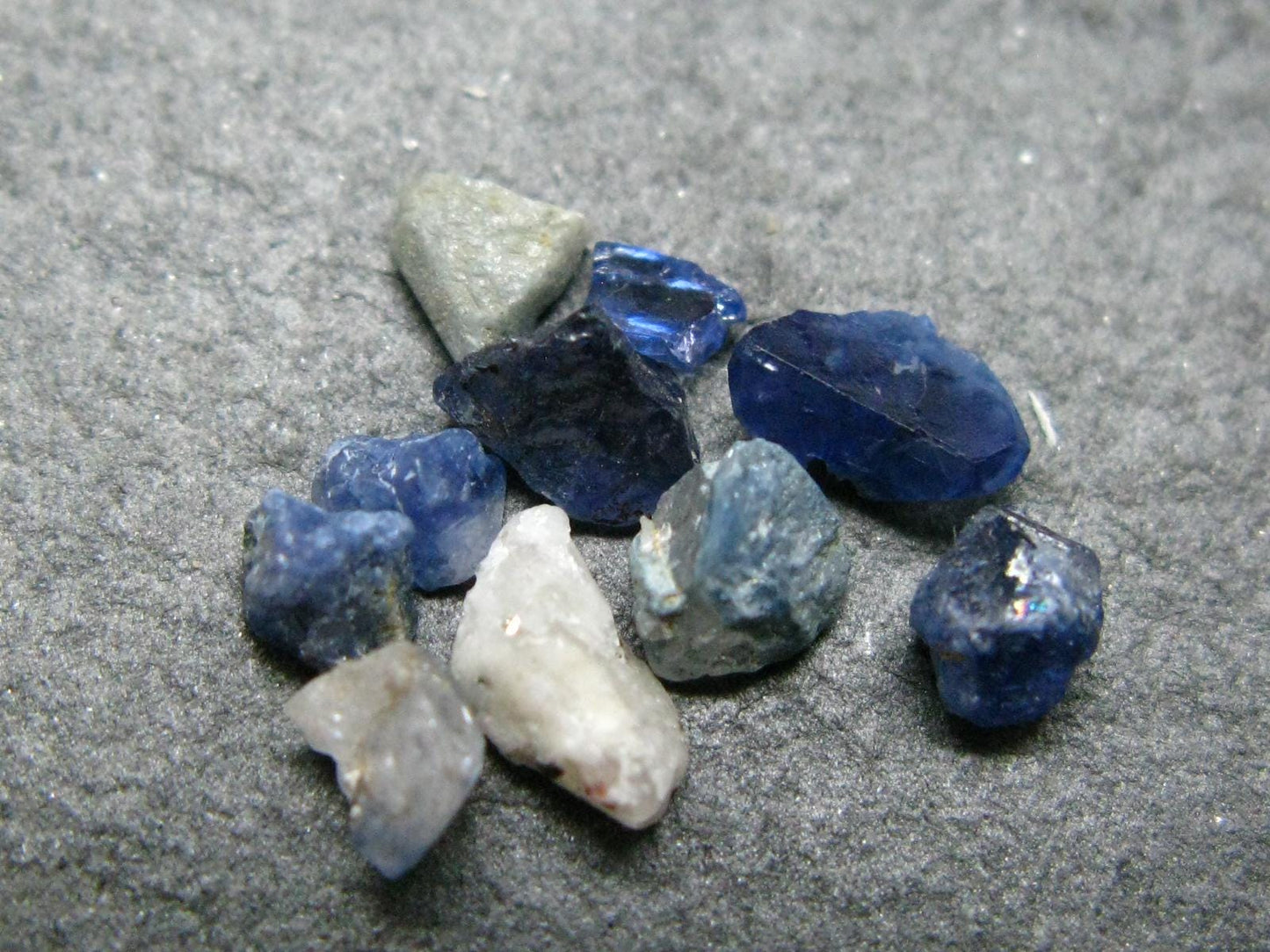 Nice Lot of 10 Benitoite Crystals From California USA - 2.89 Carats