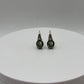 Minimalist Moldavite Earrings – Sterling Silver - Weight 2.94 Grams