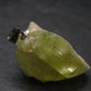 Rare Gemmy Yellowish-Green Brazilianite Terminated Crystal Silver Pendant From Brazil - 1.1" - 6.55 Grams