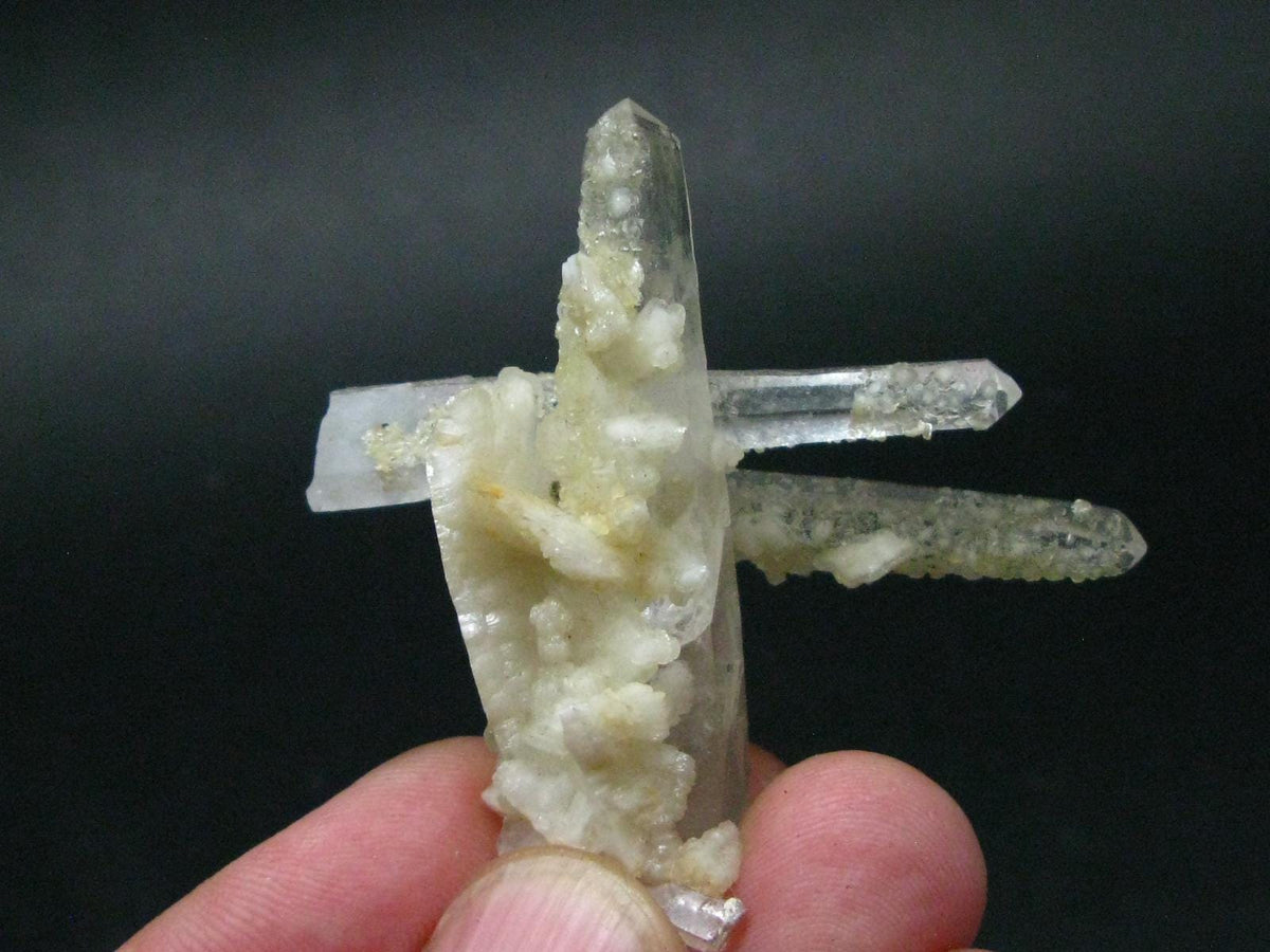 Bertrandite on Quartz cluster from Russia - 2.1"
