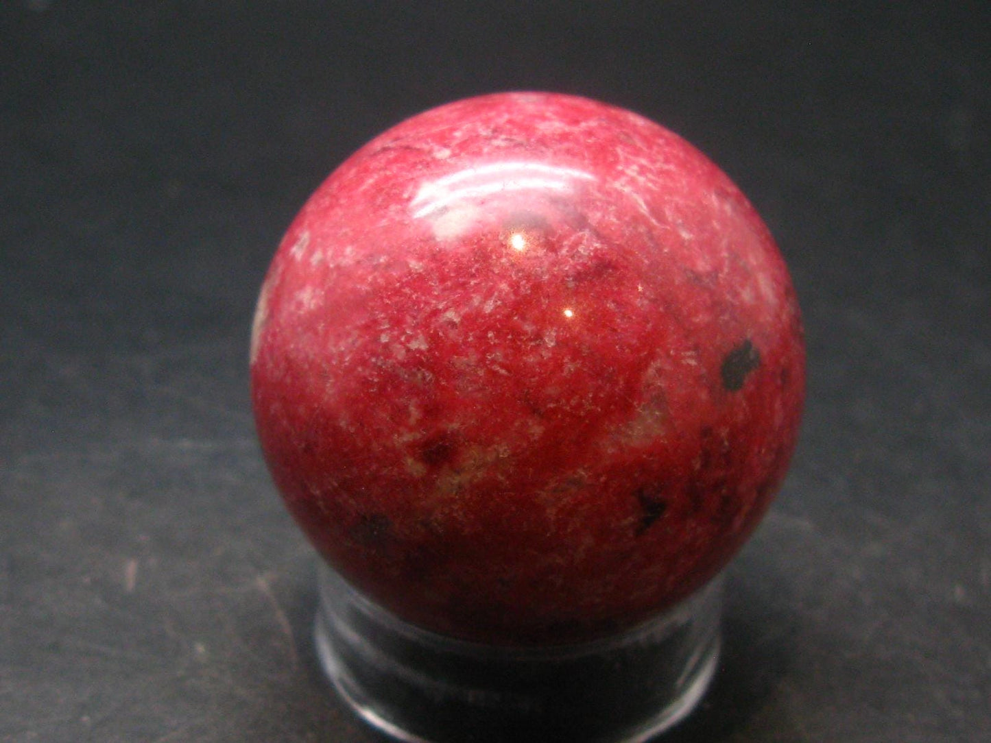 Rare Red Thulite Sphere Ball From Norway - 1.5" - 110.0 Grams