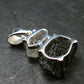 Moldavite & Herkimer Diamond Silver Pendant - 0.9" - 2.11 Grams