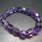 AAA Grade Amethyst Gem Genuine Bracelet ~ 7 Inches ~ 12mm Facetted Beads