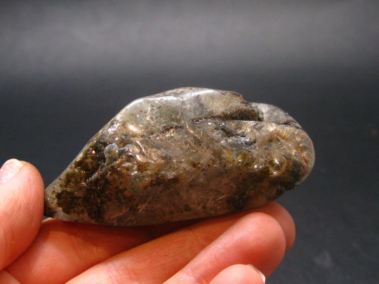 Rare Witches Finger Quartz Crystal Tumble From Zambia - 2.5" - 62.82 Grams