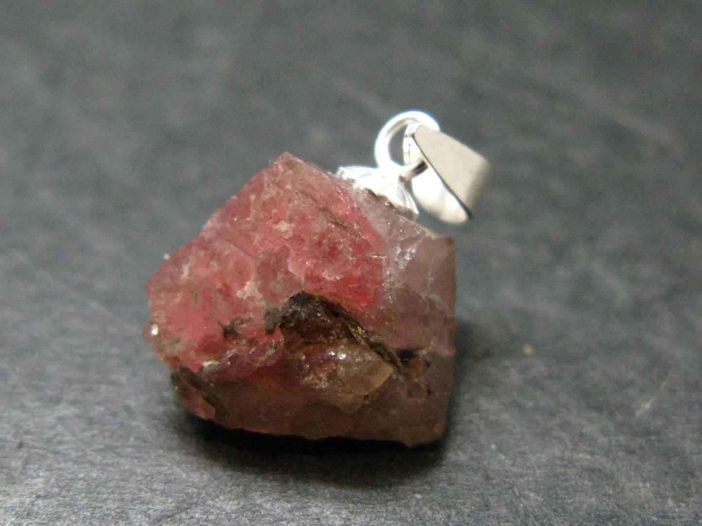 Rare Large Pezzottaite Pink Beryl 925 Silver Pendant from Madagascar - 8.30 Carats - 0.7"