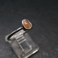 Hessonite Garnet Silver Ring From Canada - Size 7 - 1.93 Grams