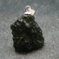 Moldavite Tektite Silver Pendant from Czech Republic - 1.0" - 3.28 Grams