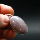 Purple Jade Silver Plated Pendant From Turkey - 1.5" - 4.87 Grams
