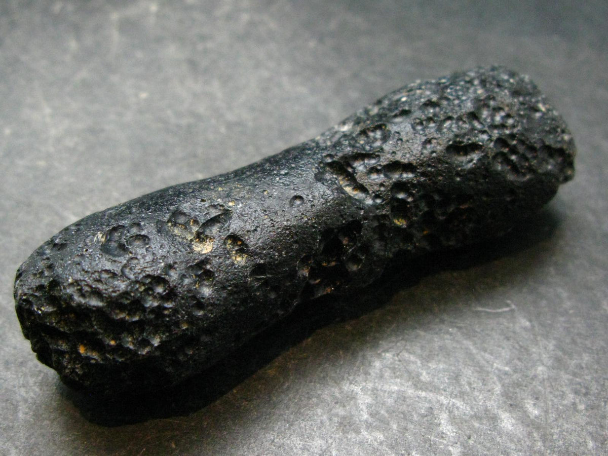Rare Large Black Tibetan Tektite Raw Piece from Tibet - 2.8" - 47.95 Grams
