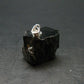 Unpolished Elite Shungite Silver Pendant from Russia - 0.7" - 2.91 Grams