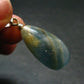Lemurian Aquatine Blue Calcite Silver Pendant from Argentina - 1.5" - 4.85 Grams