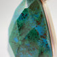 Chrysocolla Pendant Faceted Blue Green Gemstone Silver Necklace Statement Jewelry Natural Stone Gift
