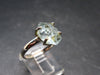 Raw Aquamarine Gem Sterling Silver Ring From Brazil - Size 9 - 3.10 Grams