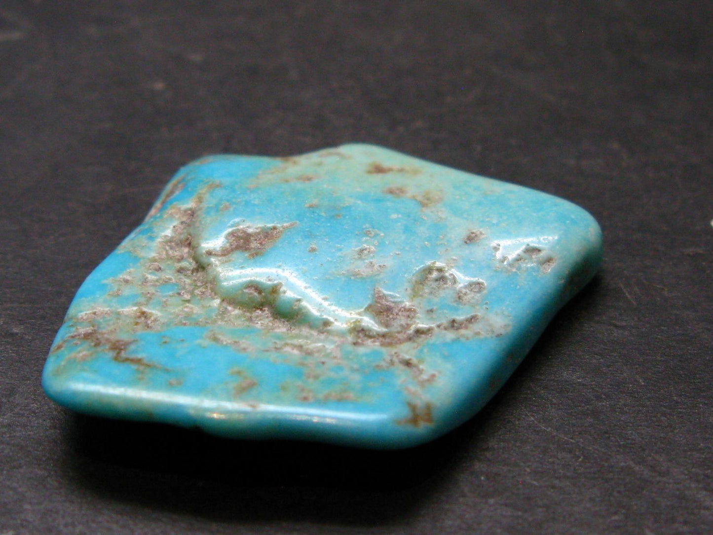 Genuine Tumbled Turquoise from Arizona, USA - 1.2" - 8.17 Grams