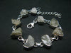 Amblygonite Silver Bracelet From Brazil - 7" - 15.6 Grams