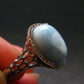 Larimar AAA Quality Sterling Silver Ring - Size 8.25 - 4.67 Grams