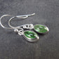Tsavorite Gem Green Garnet Sterling Silver Earrings from Tanzania - 2.06 Grams