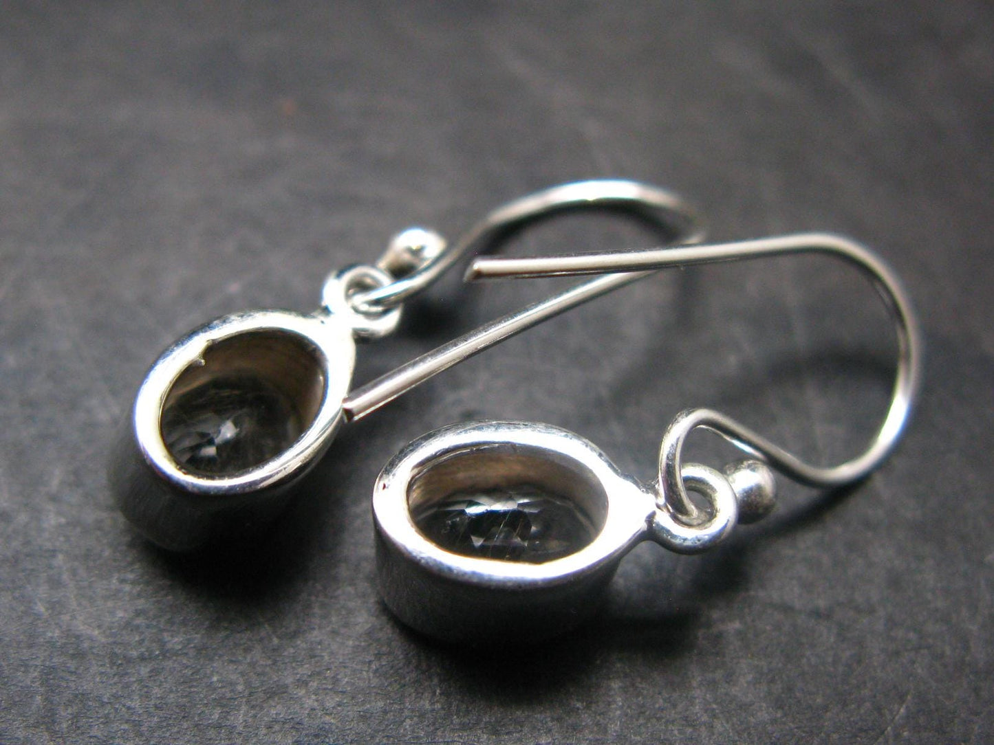 Phenakite Phenacite Silver Earrings From Russia - 2.31 Grams