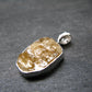 Large Natural Agni Gold Danburite Sterling Silver Pendant from Tanzania - 1.0" - 3.16 Grams