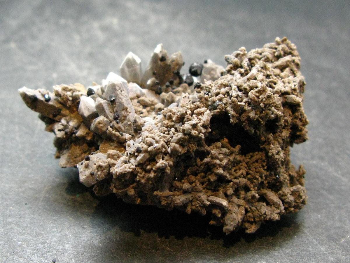 Brookite On Quartz Cluster From Arkansas - 50.17 Grams - 2.3"
